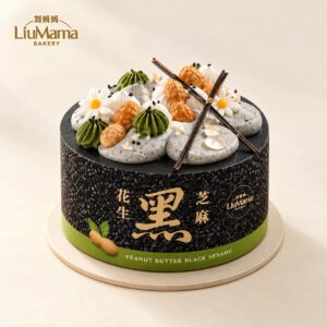 Peanut & Black Sesame Cake